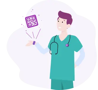 צמיד רפואי עם קוד QR