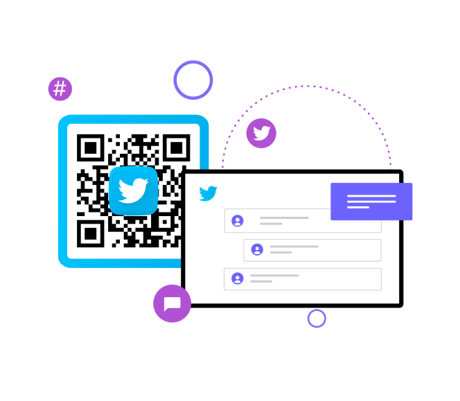 QR код для Twitter - online